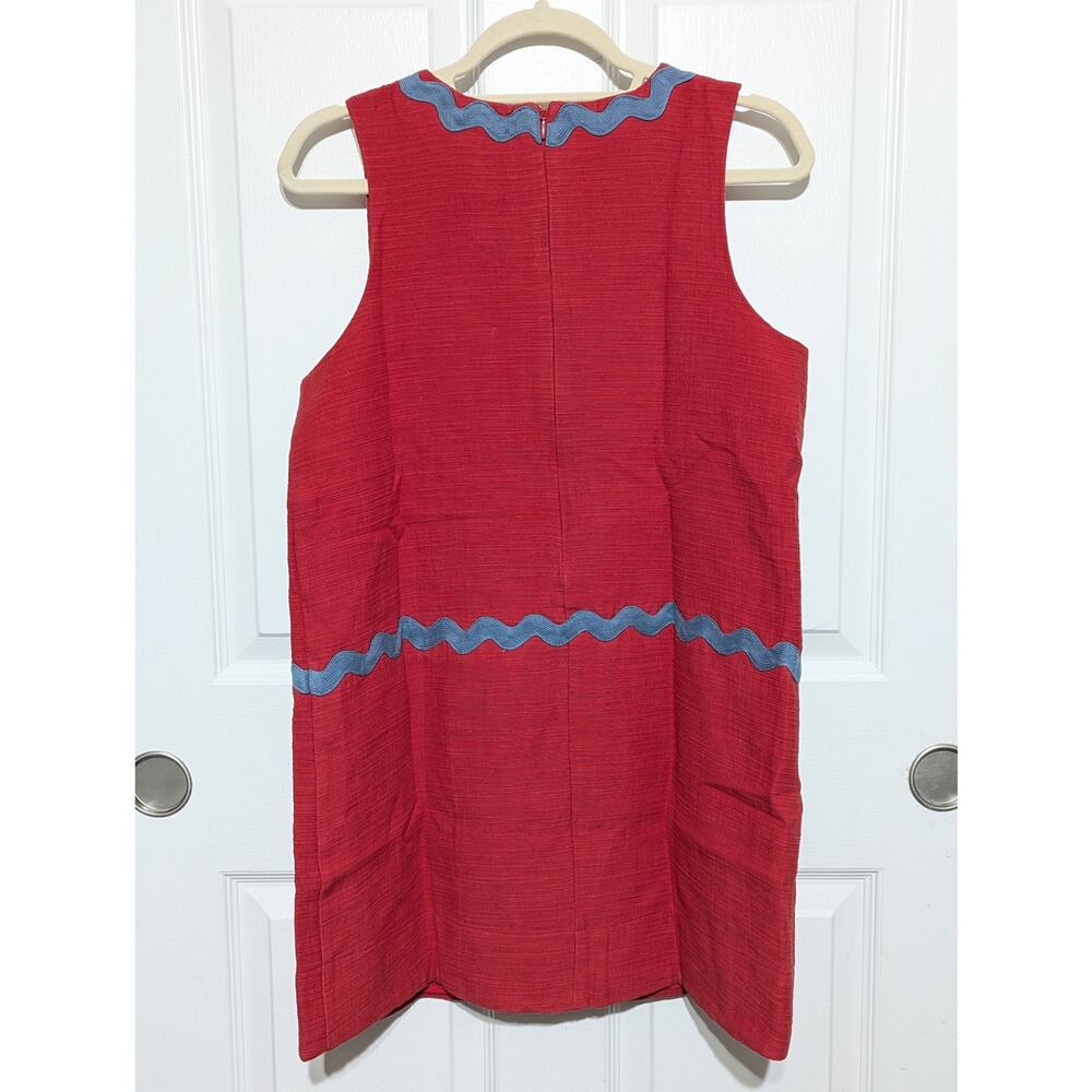 Tuckernuck Cherry Ric Rac Corby Shift Dress Size Small Resort Wear Party Mini - Picture 8 of 10